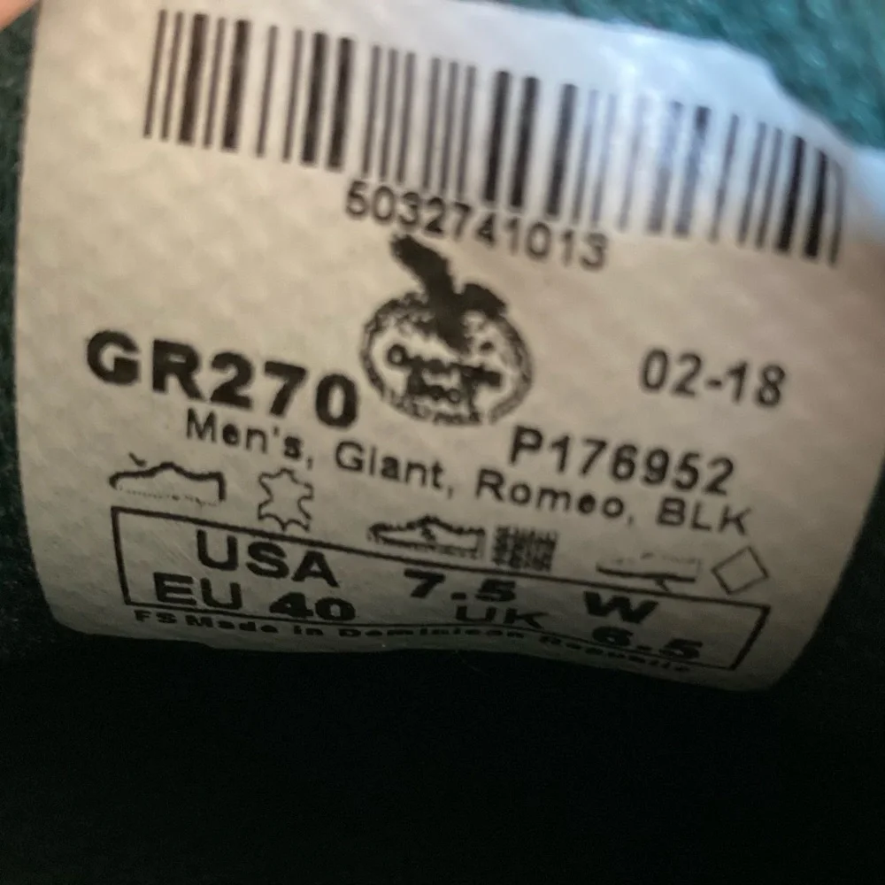 Georgia Boot Men’s Slip & Oil Resistant Work Shoes 7.5 Wide GR270 Romeo NWOB - Picture 11 of 14